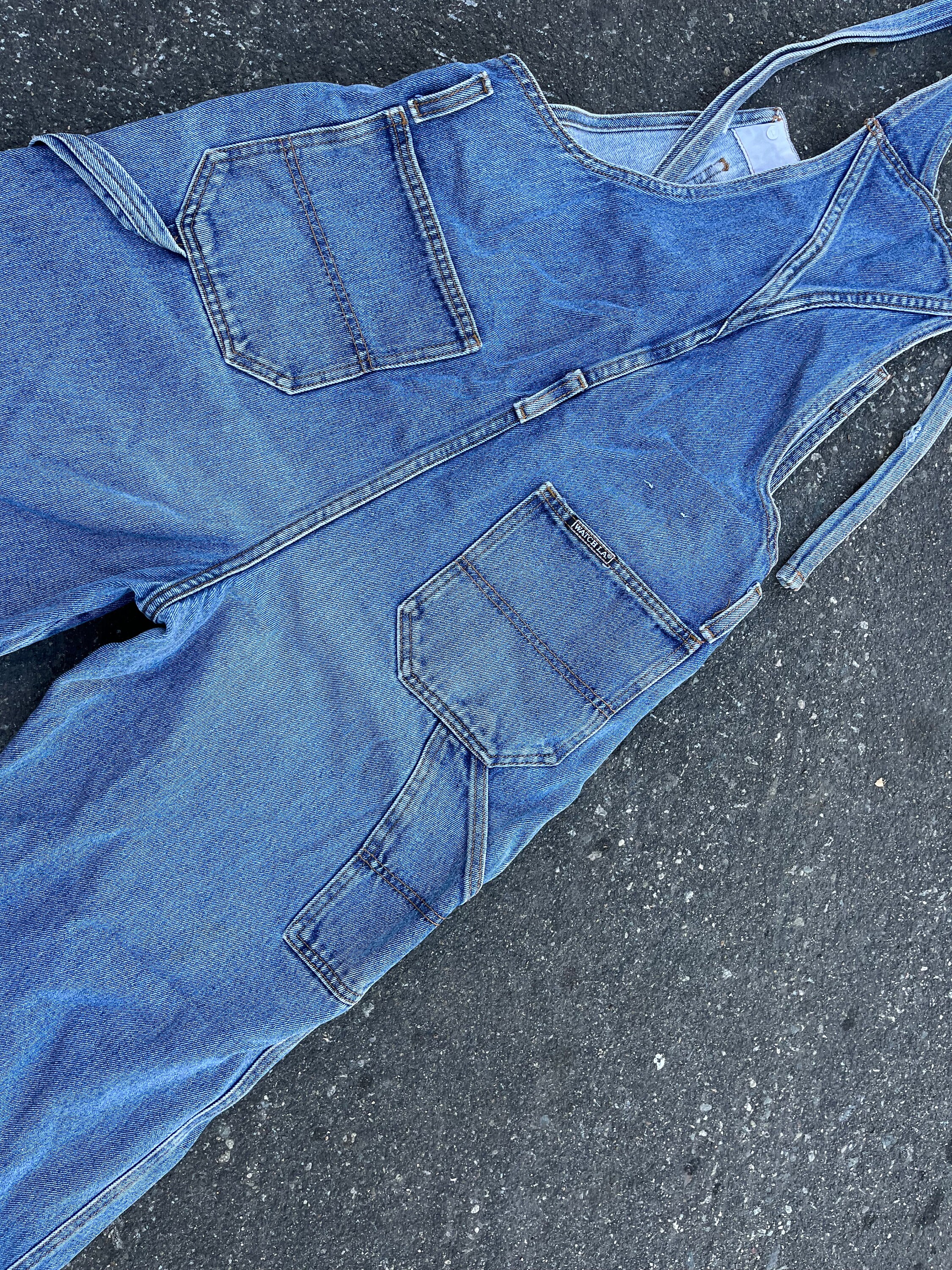 OLD BLUE BLUE denim coverall fade grunge