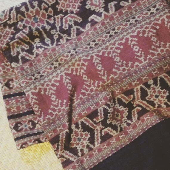 Ikat cotton blanket Indonesian double ikat vegetable natural Etsy