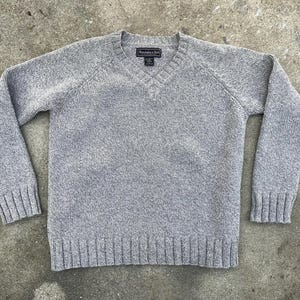 90年代アバクロンビー＆フィッチウールセーター、厚手Vネック