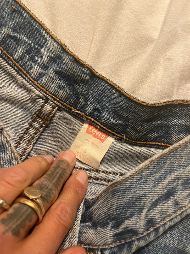 25 26 Levis 501 Jeans 501s Levi's Light Blue 100 Cotton Rigid Denim ...