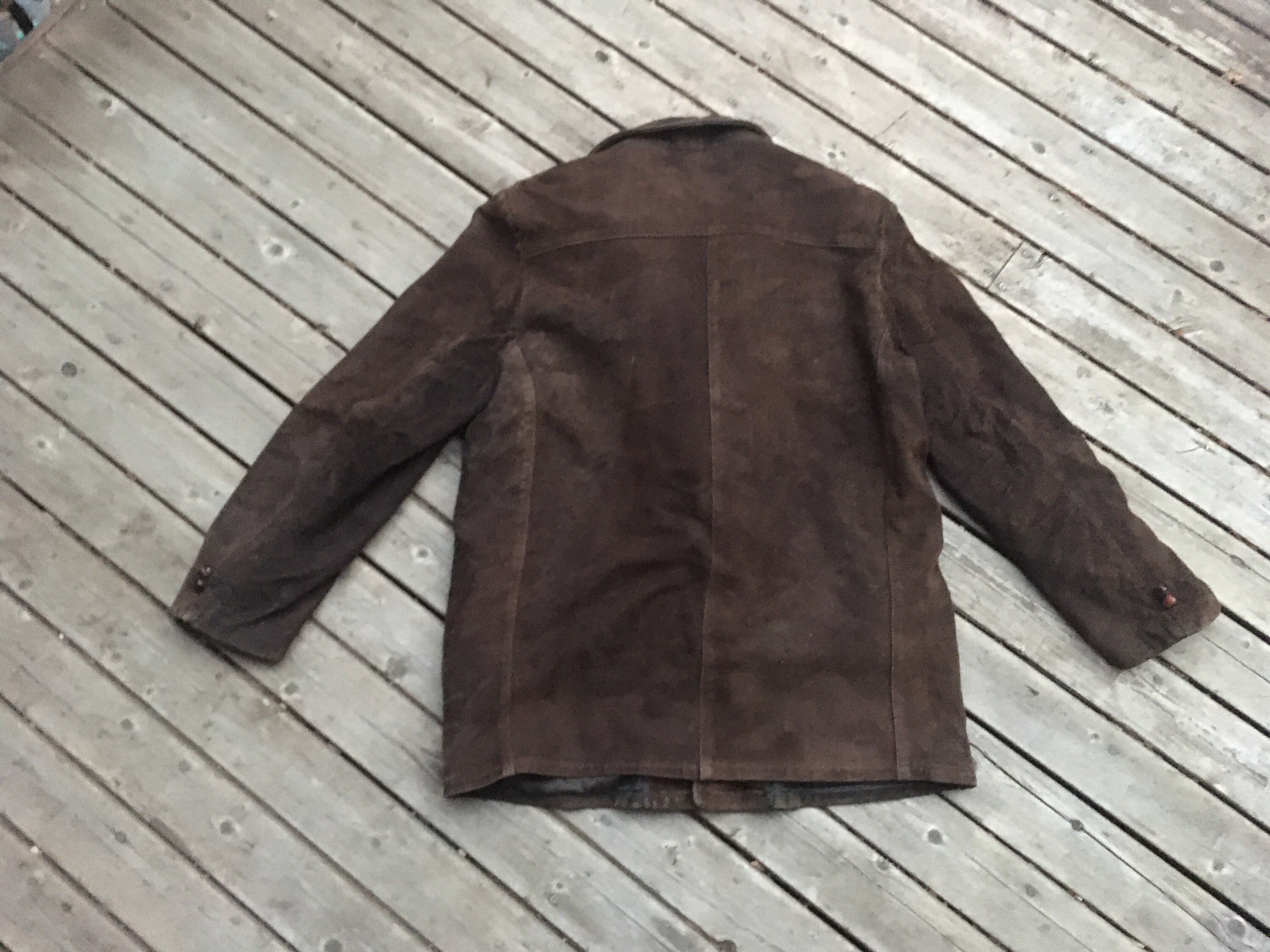 SALE 1950s Brushed Leather Jacket S M 