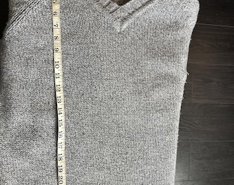 90年代アバクロンビー＆フィッチウールセーター、厚手Vネック