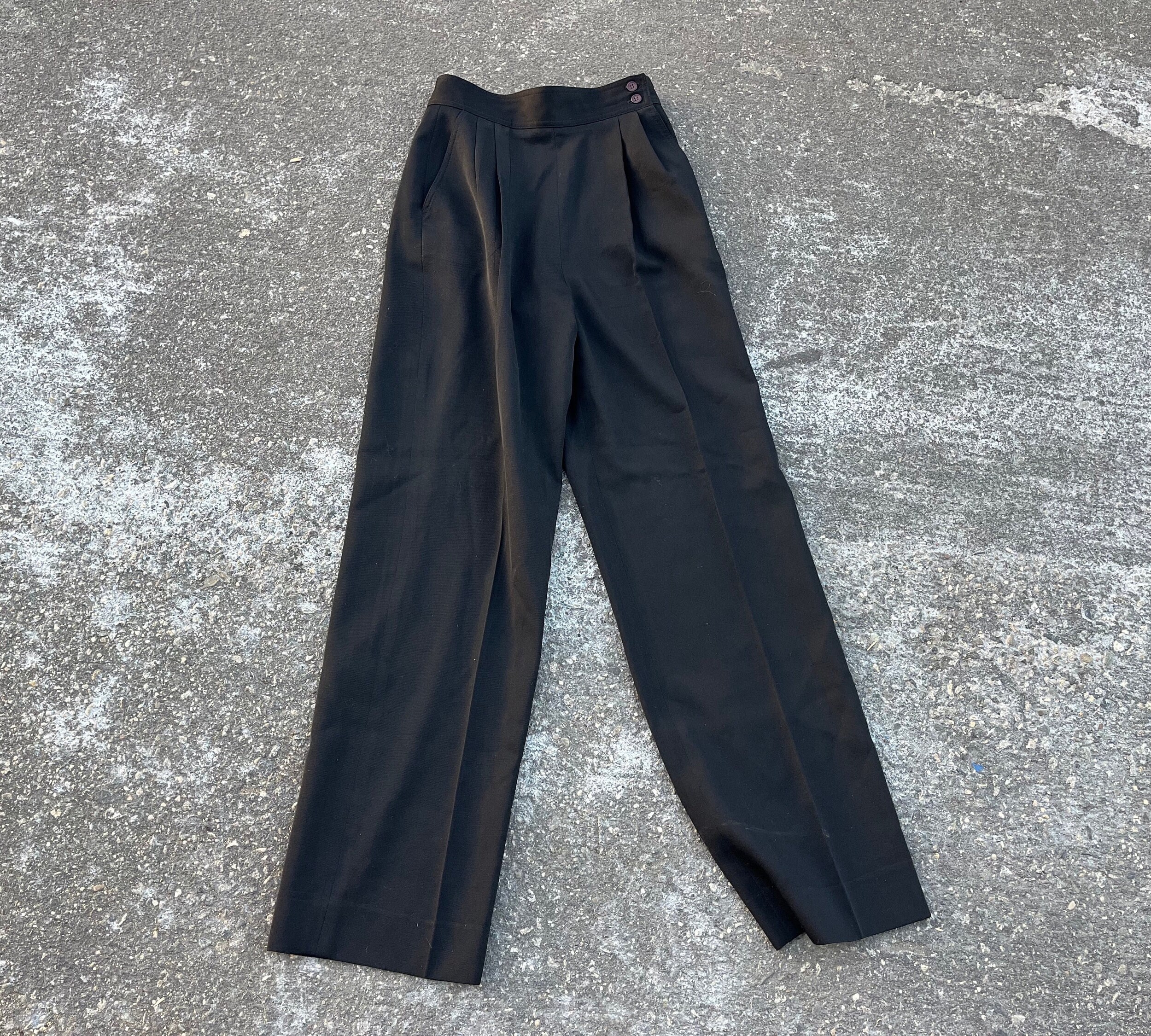 90s two tack slacks black Dior スラックス - メルカリ