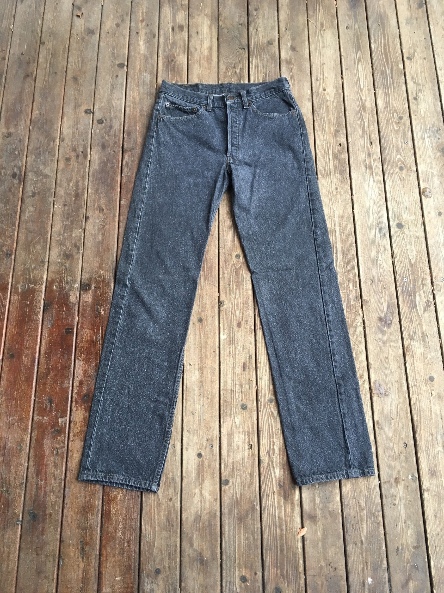 30x33 Levis 501 Jeans USA Black 30 29 