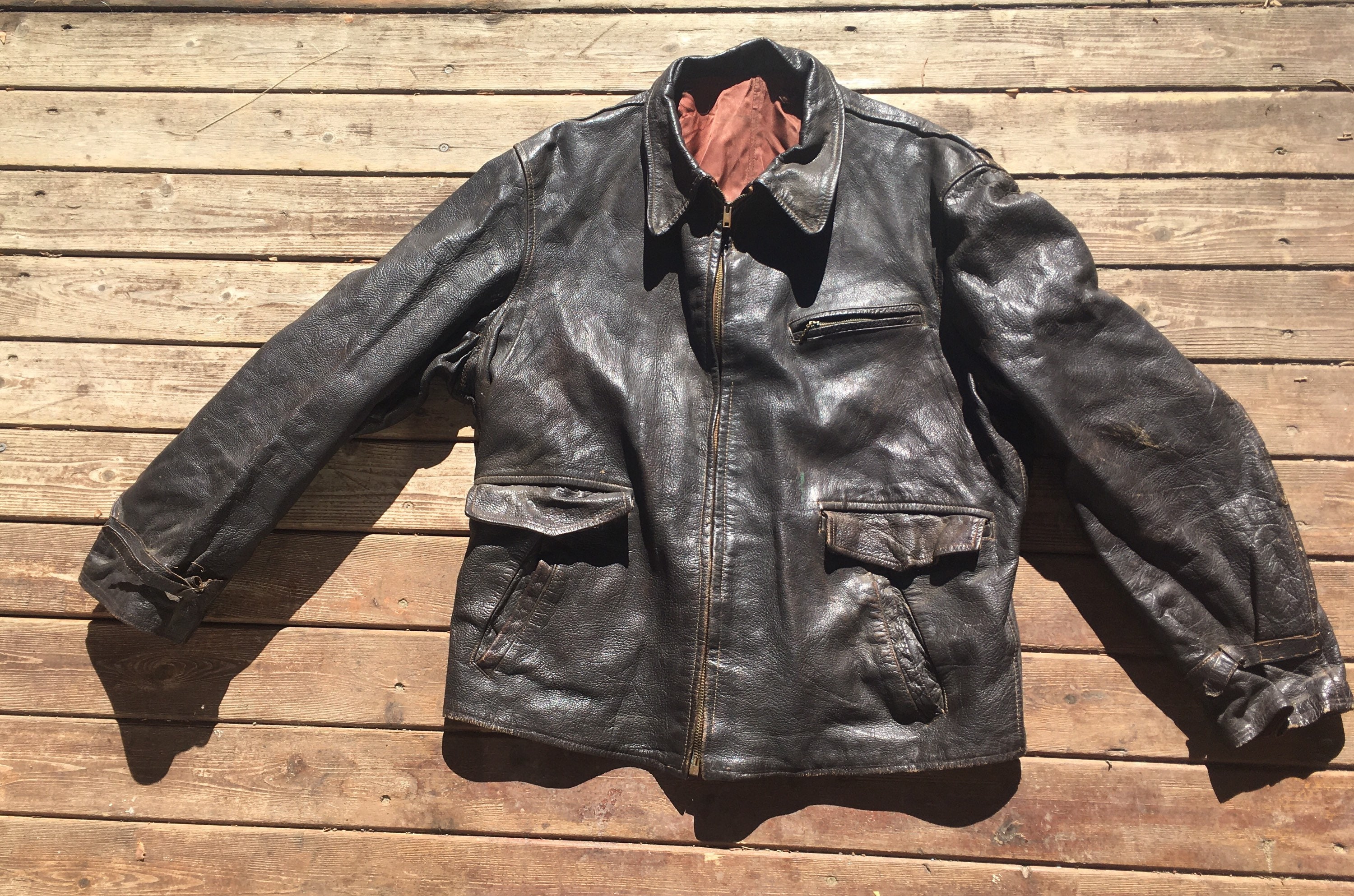 1930s Leather Jacket - Etsy