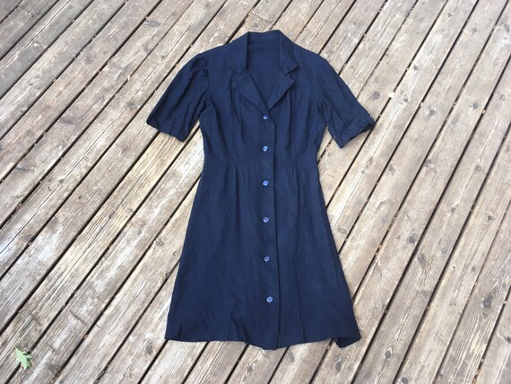 1940s linen day dress