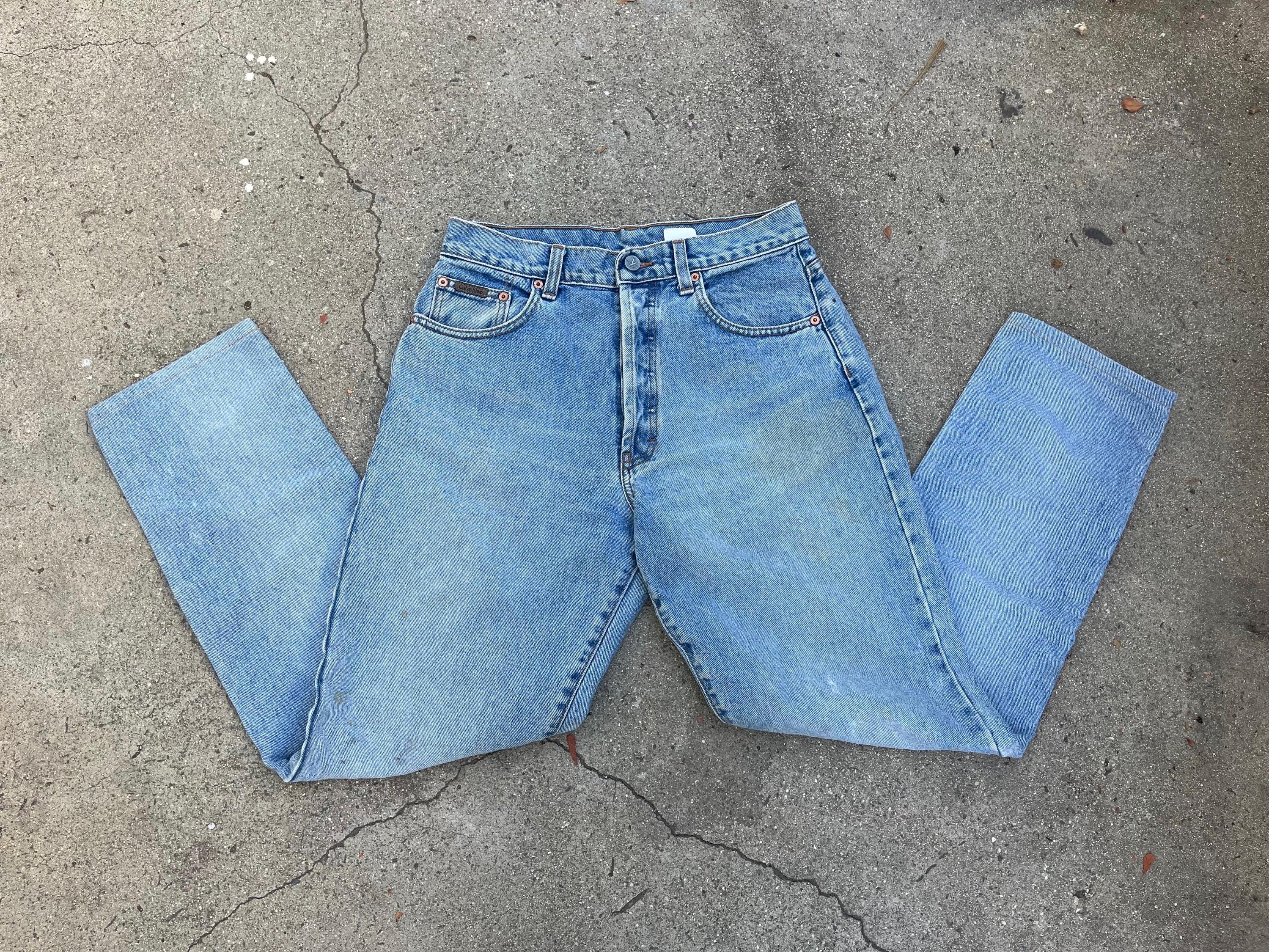 30 Calvin Klein 90s Jeans Button Fly CK 27 28 29 Vtg Size 9 1990s 