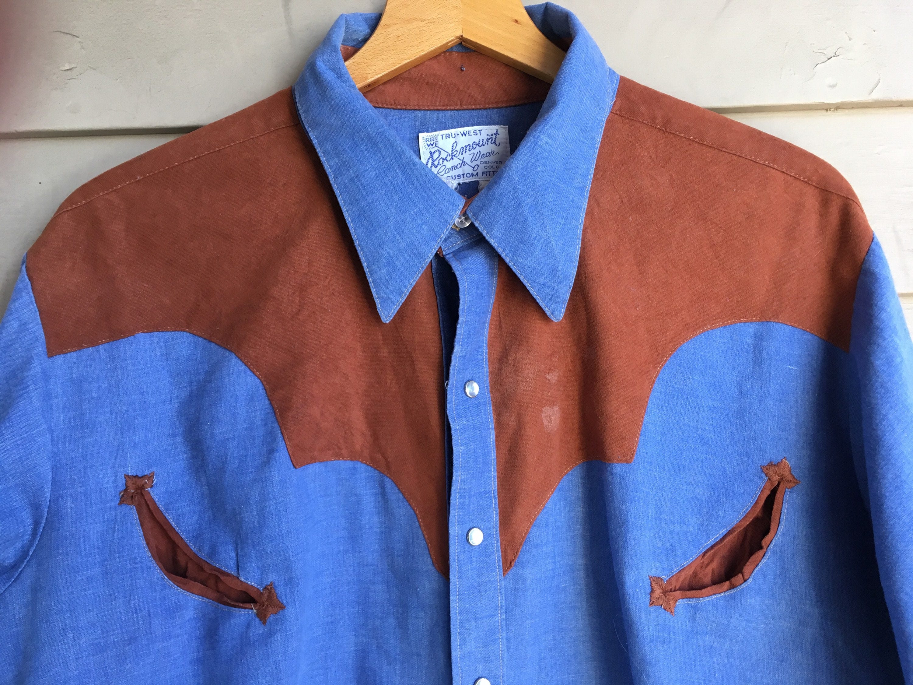 M/L 70s Rockmount Ranchwear Western Shirt M L Medium Large