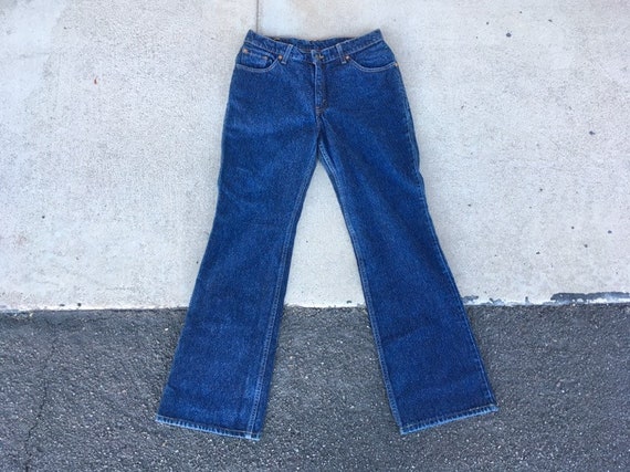 30 Levis 517 Jeans Dark Blue 31 32 Vintage Size 11 Mid Rise Boot