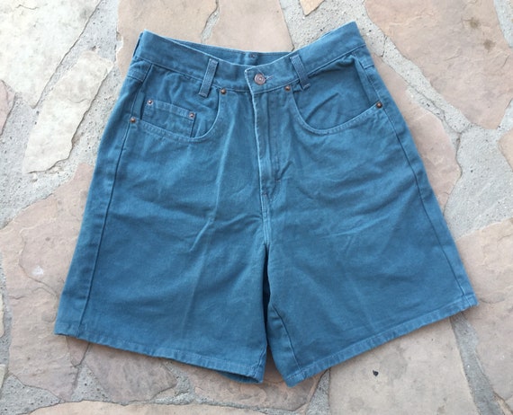 29 High Waist Jean Shorts 90s Jordache Slate Blue 1990s Summer Mom Jeans 28 30 Vintage Size 10 Overdye Ribcage Wedgie Etsy Ireland
