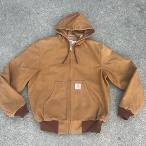 Sale Carhartt Jacket Union Made in USA Medium JR106 Active Brown