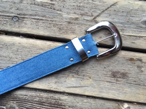 Chambray western belt