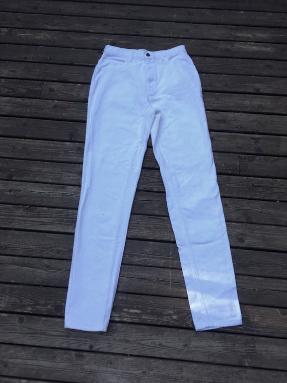 29 High waist jeans white The London Jean 28 30 v… - image 2
