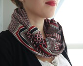 Red infinity reasons snood scarf