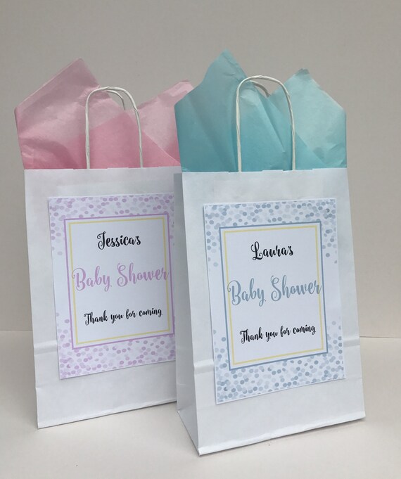 personalised baby shower gift bags