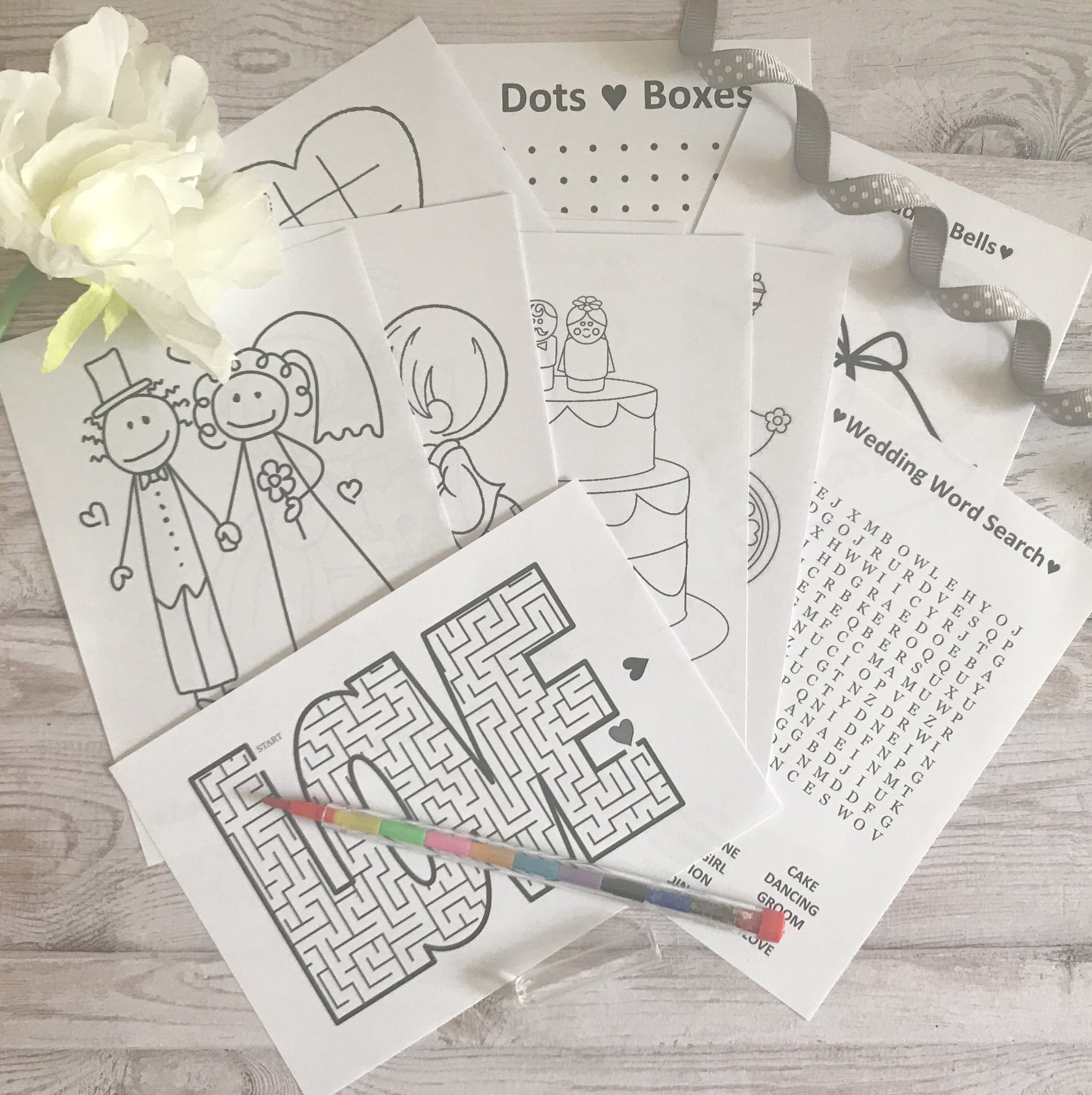 Children's Personalised Wedding Activity Pack Special - Etsy UK
