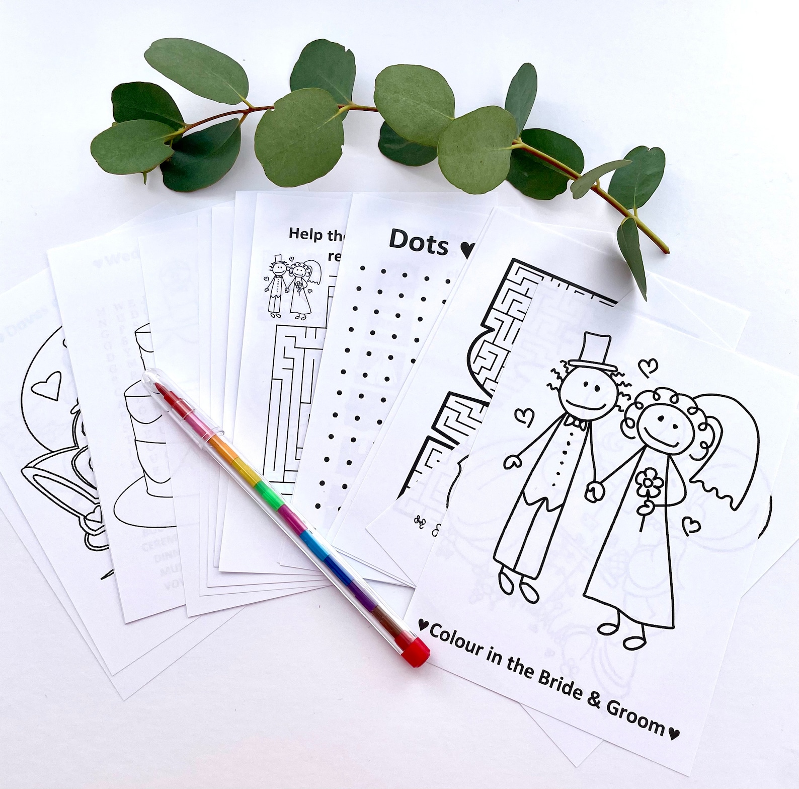 Personalised Children's Wedding Activity Box Activity Pack - Etsy UK