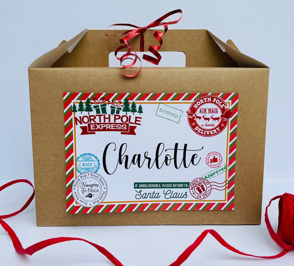 Christmas Eve Box Christmas Gift Box Personalised | Etsy