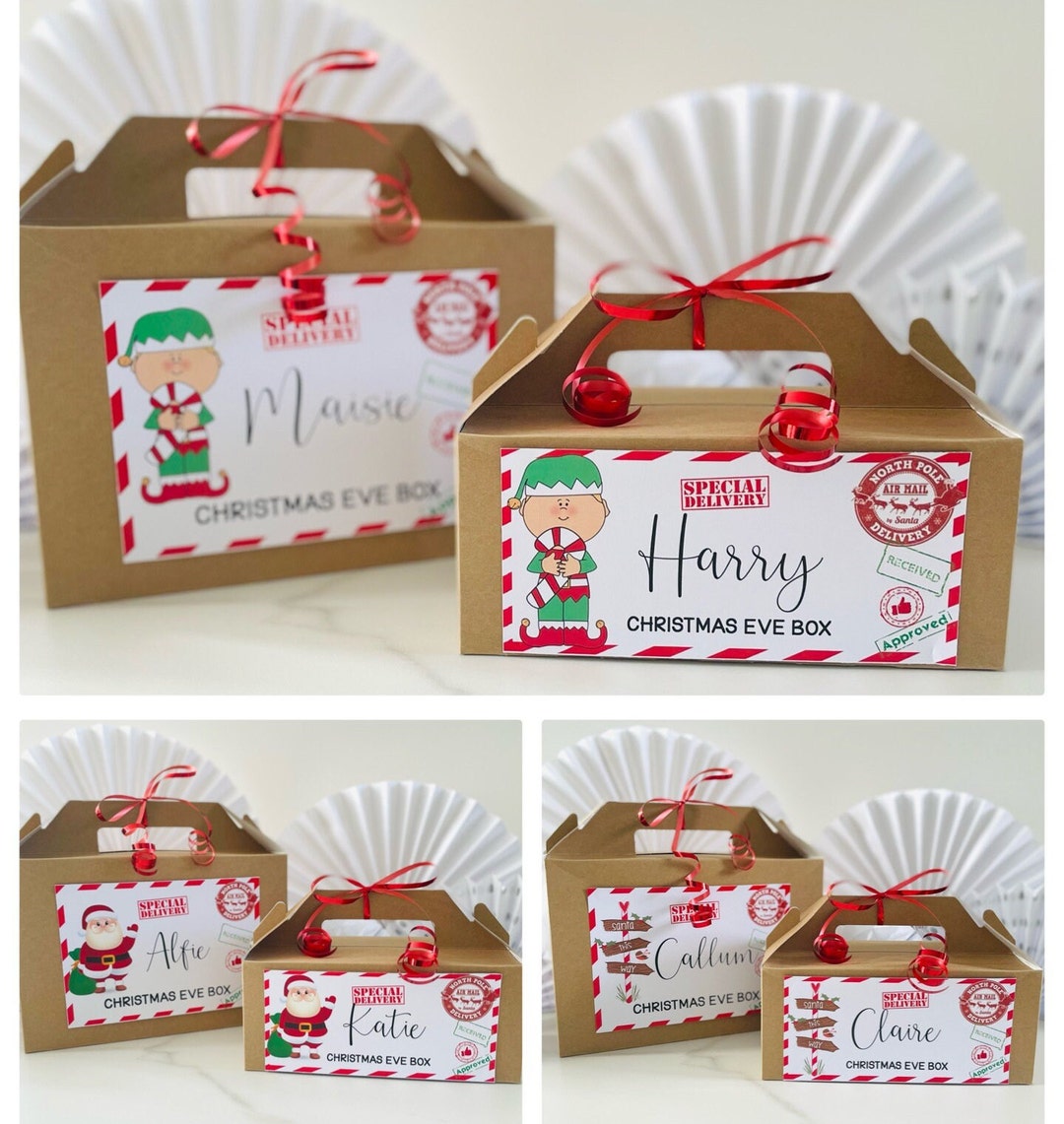 Christmas Eve Box Christmas Gift Box Personalised Christmas Box Santa