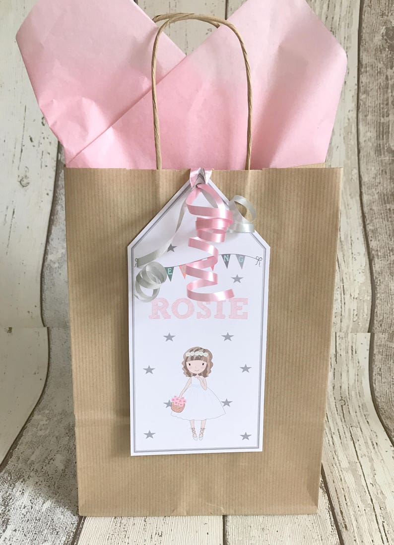 Personalised Children's Wedding Favour Gift Bag Girl Etsy UK