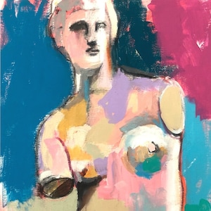 Venus de Milo origineel schilderij Giclee ART PRINT hedendaagse godin abstract impressionisme popart olie portret Louvre standbeeld Home decor