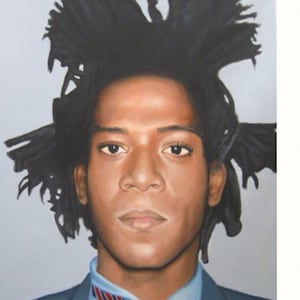 Jean Michel Basquiat Dipinto originale STAMPA D&#39;ARTE Realismo contemporaneo Pop Art New York Celebrità Neo espressionista Artista Ritratto Firmato
