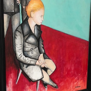 ORIGINAL PAINTING Contemporary Impressionist Portrait Expressive Modern Art Acrylic Expressionist Canvas Colorful People Figurative Signed