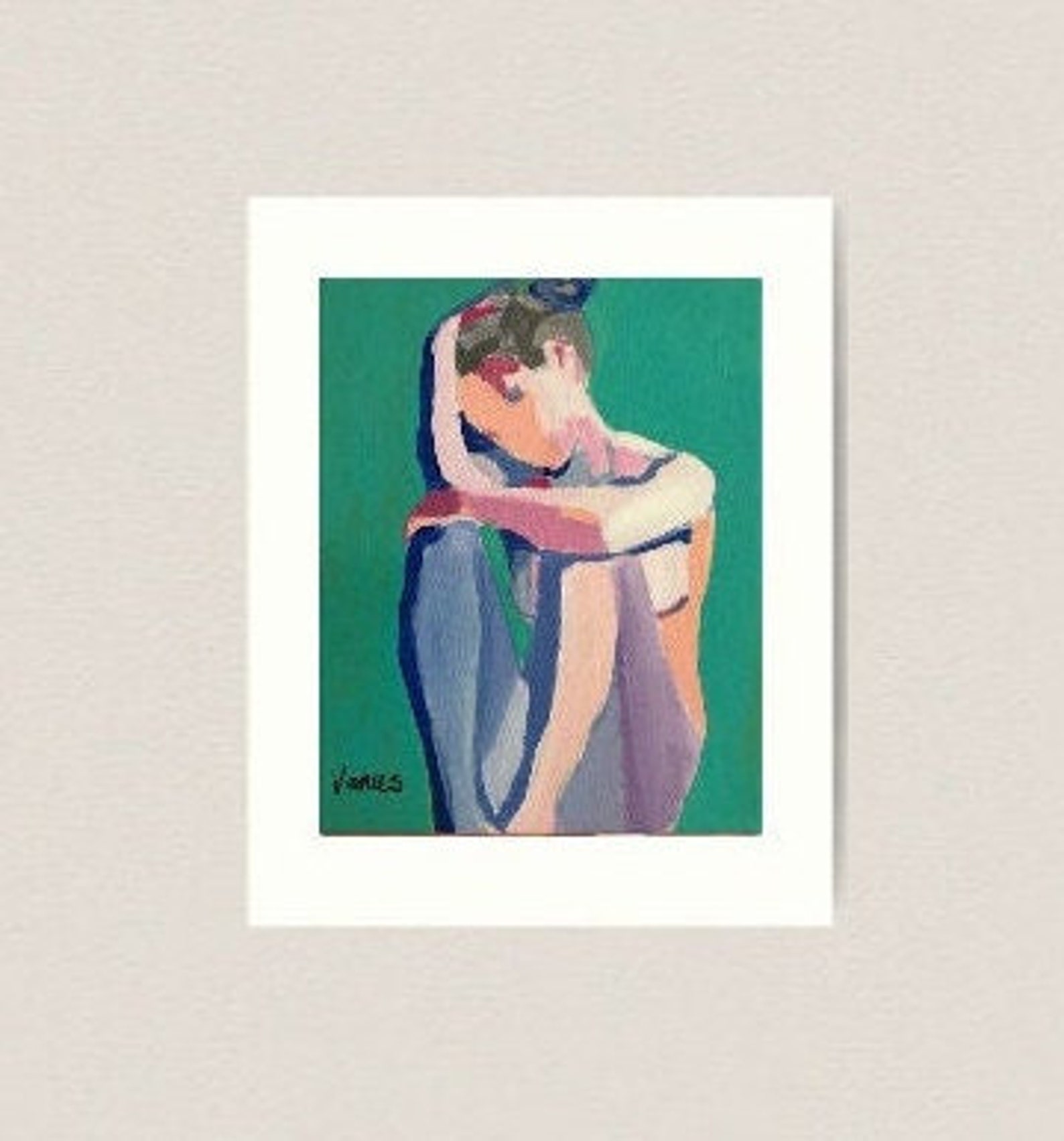 ART PRINT Original Painting Contemporary Impressionist Etsy