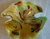 MURaNO TUTTi FRUTTI BoWL SILVeR MiCA MID CENTURY ArT GlASS Animal Print Sticker