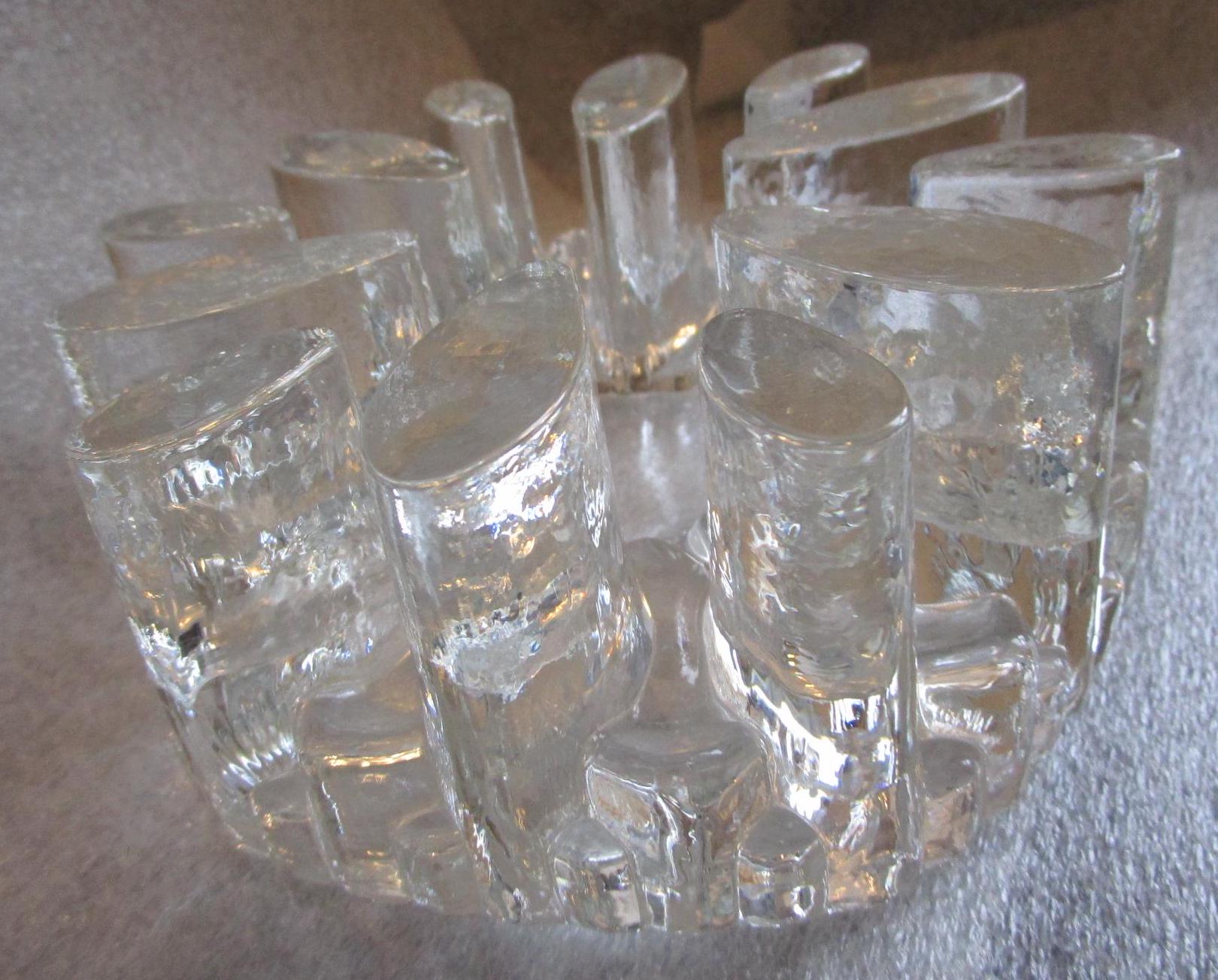 Chauffe-plat Vintage Belmondo Ou Georg Shuttes - Verre Transparent Design 70/80