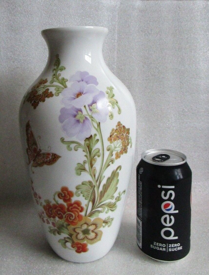Vintage Kaiser Fine German Porcelain Designer Vase Annabelle Pat W Butterfly & Gold Etsy