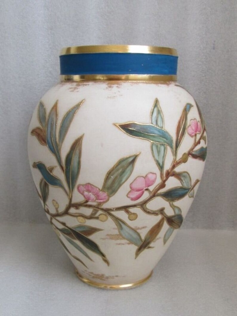 Antique Continental German Austrian Hand Painted Vase With Etsy