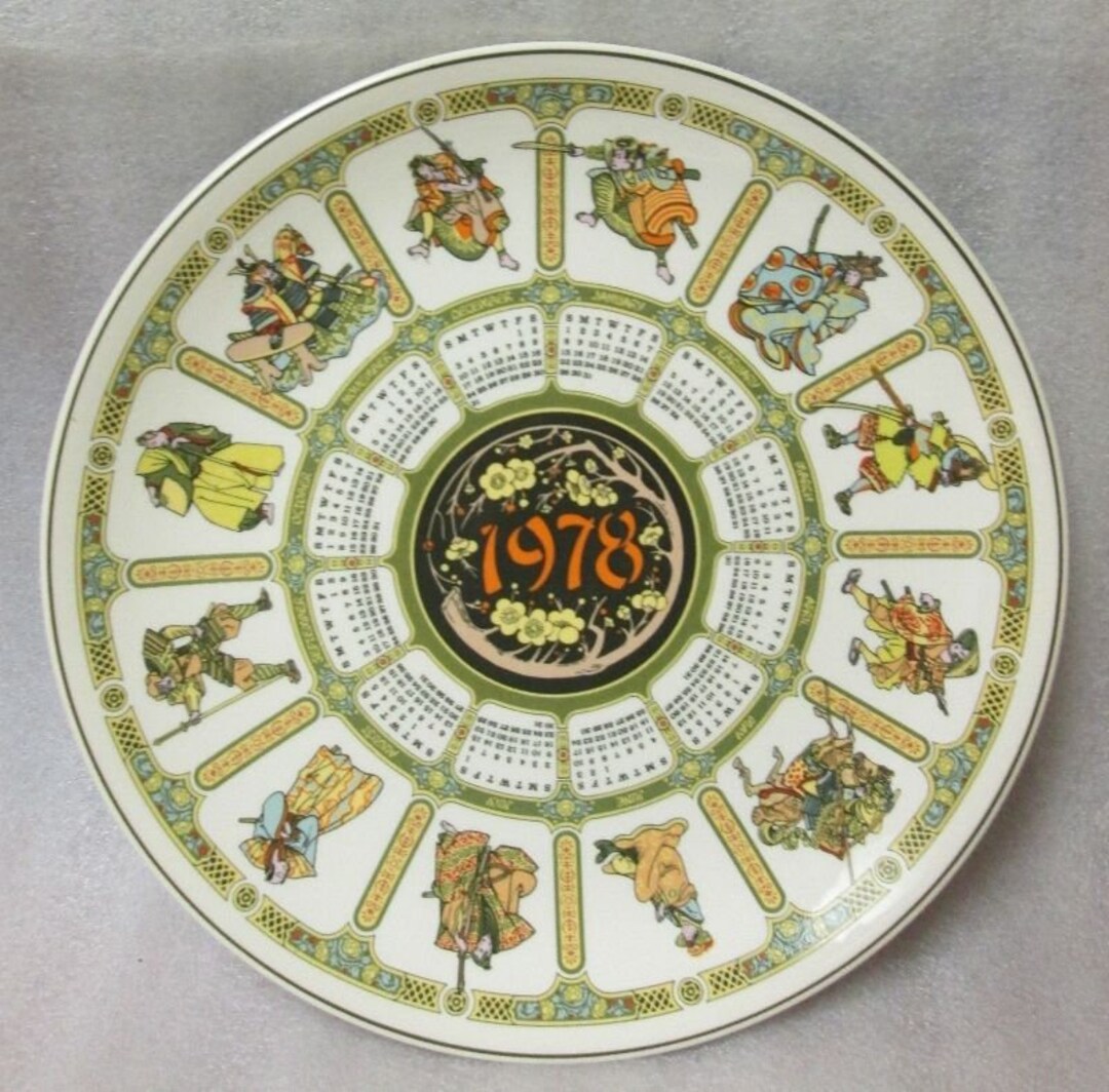 WEDGWOOD CALENDAR Plates 3 Available Choose 2nd 7th 8th in Etsy