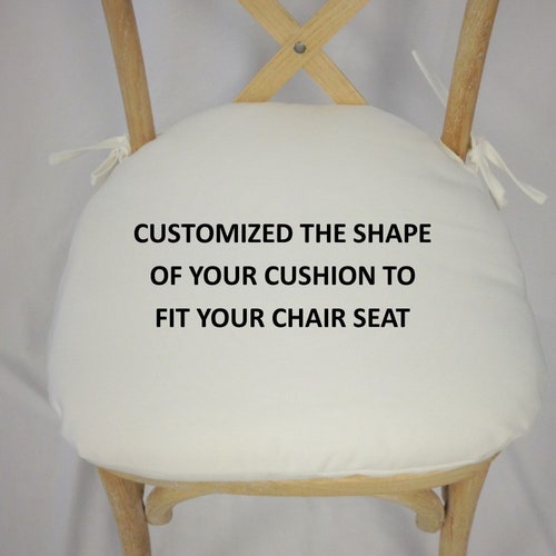Chair Cushions With Rounded Back 18 Double Ties Etsy