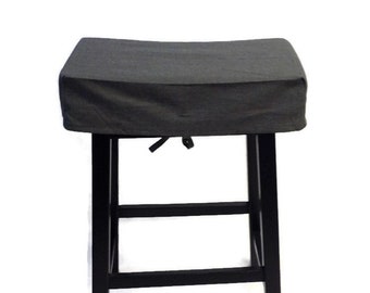 Bar Stool Cover in Black