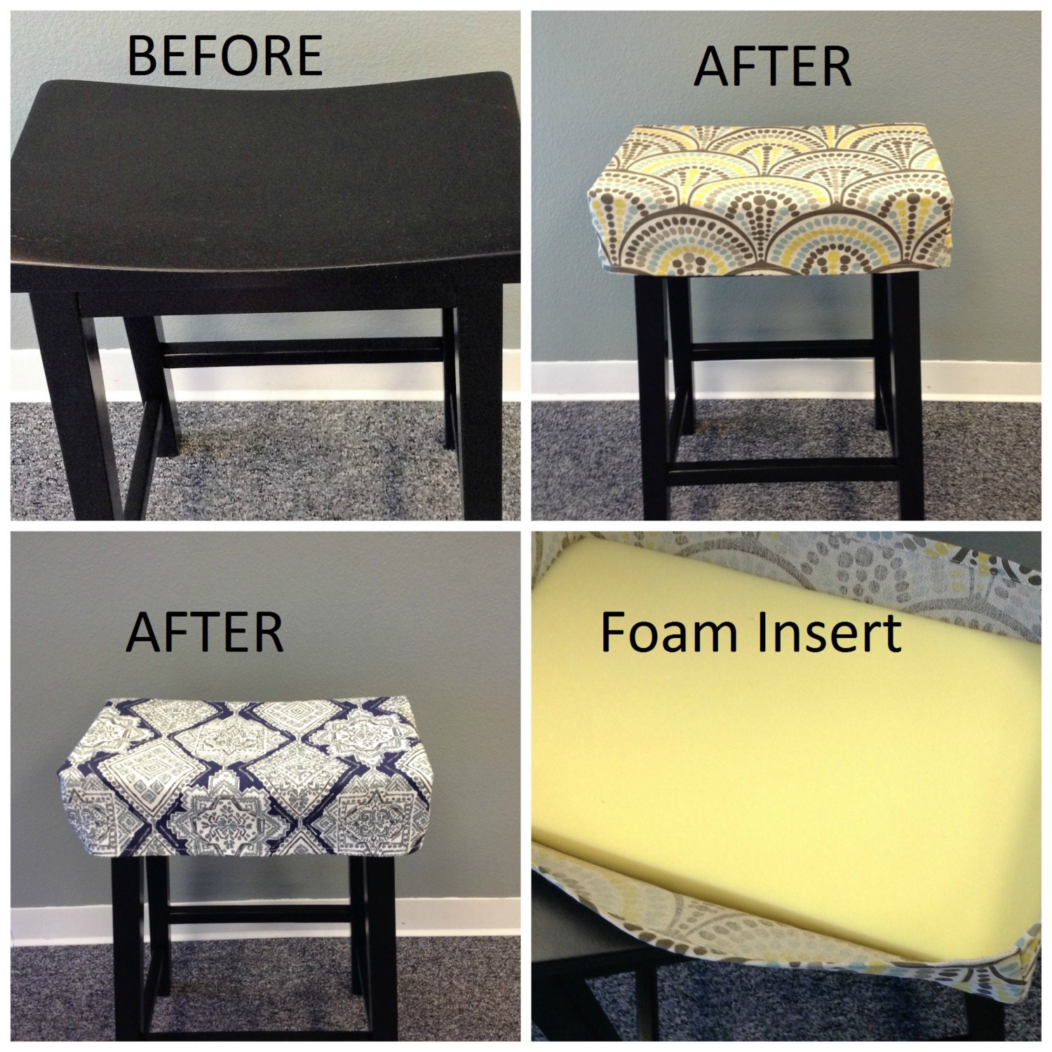 How to Make DIY Chair or Bar Stool Cushion Covers - Bloom