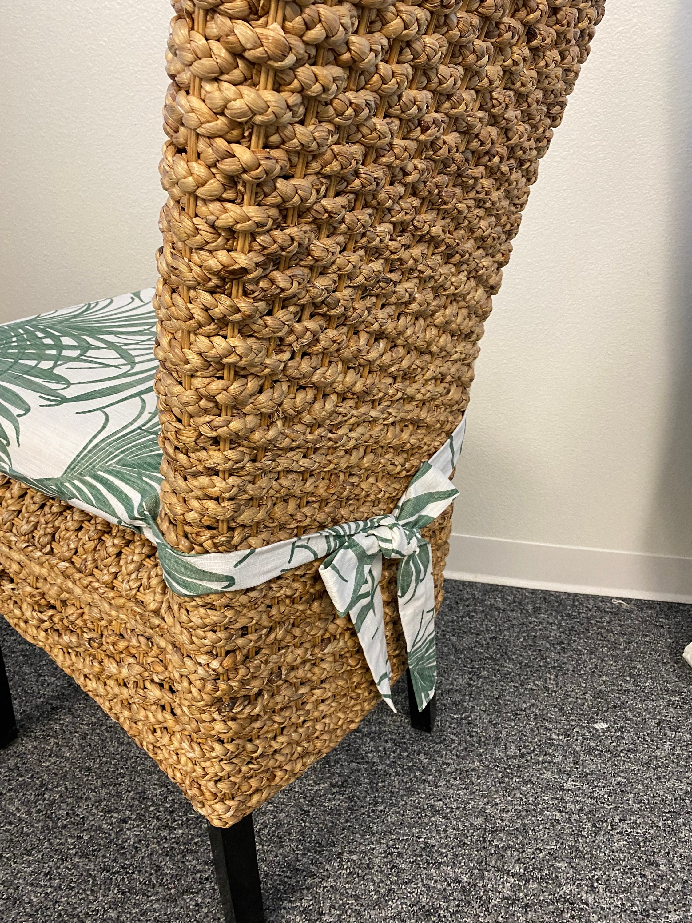 Dining chair cushions with long ties hotsell