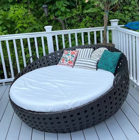 Orbit Lounger Replacement Cover Oval Daybed Outdoor Fitted Cover Adjustable Drawstring Sun Bed Replacement Cover COVER ONLY Etsy Canada