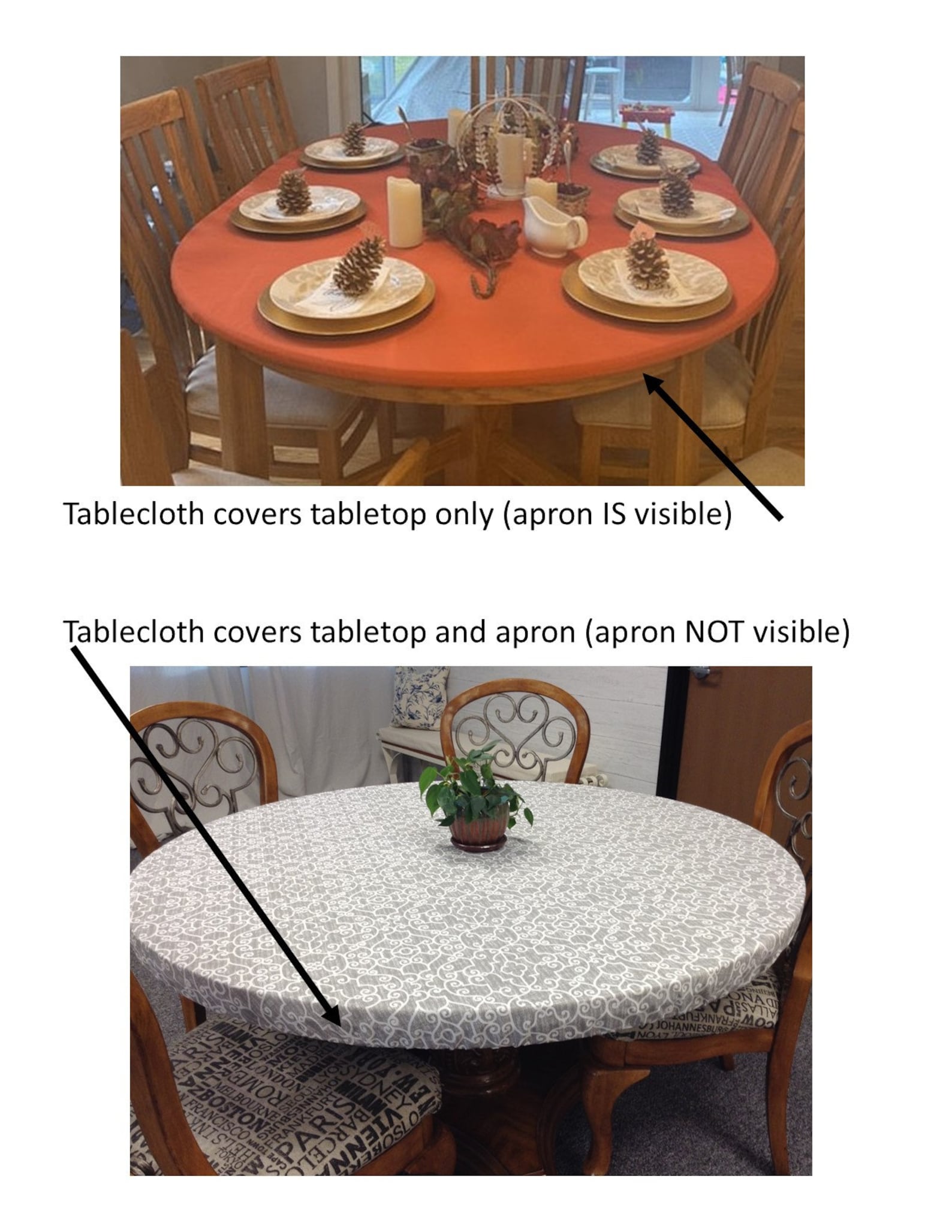 Oval Fitted Tablecloth Oval Fitted Tablecloth With Etsy