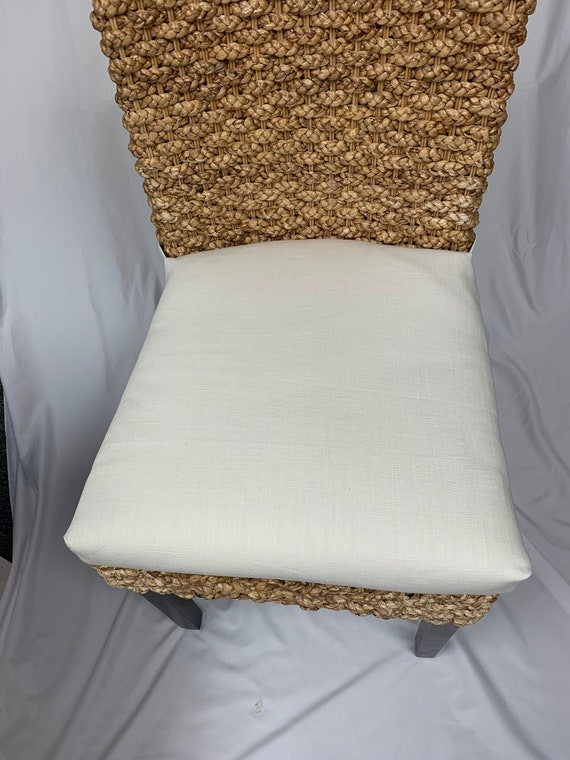 Coussins de siège de chaise, housse de coussin de remplacement, chaise en  osier à attaches simples de 36 po Coussin en tissu en toile Coussinets de  remplacement de chaise Kubo - Etsy France