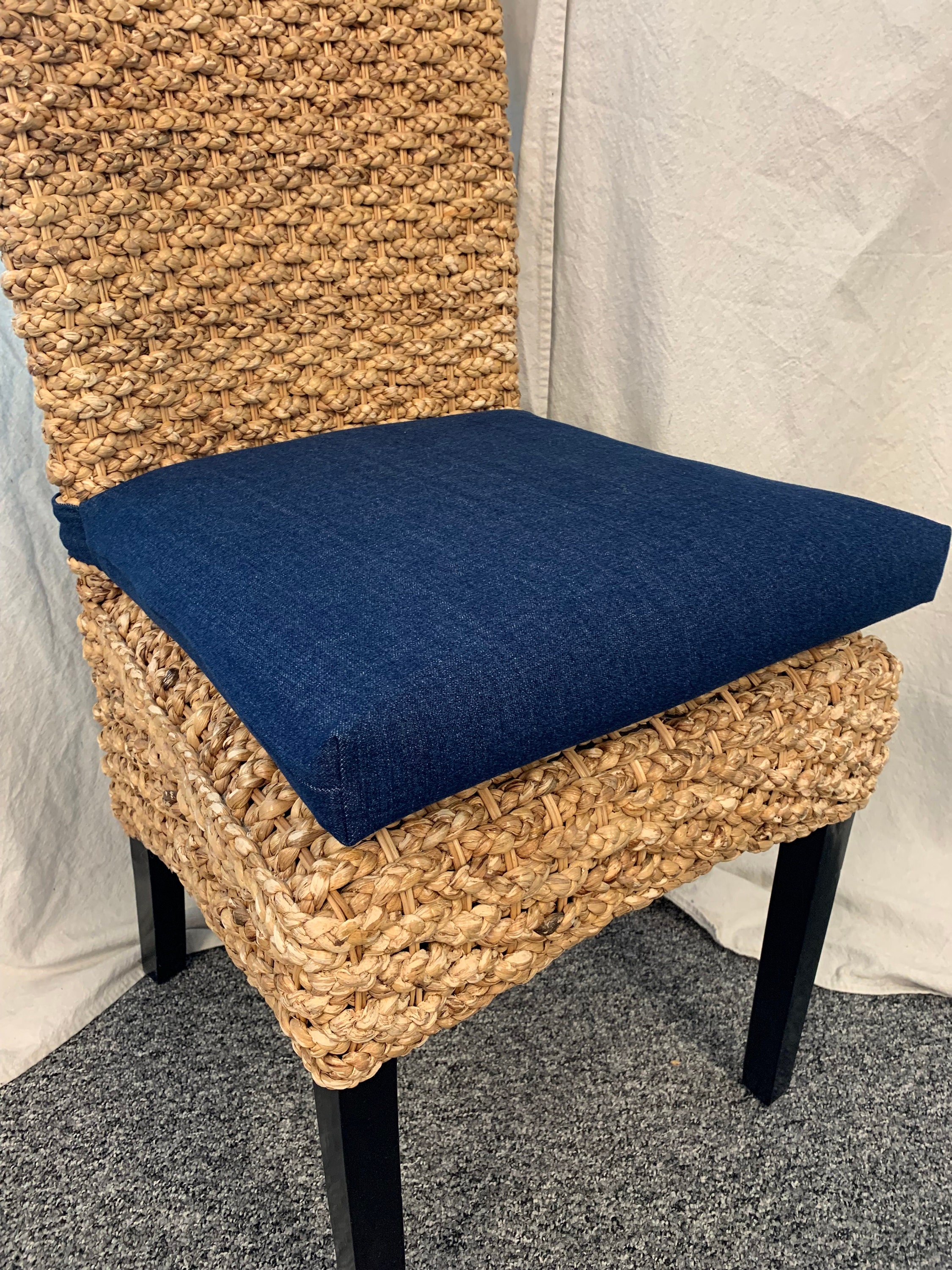 Dining chair cushions with long ties hotsell