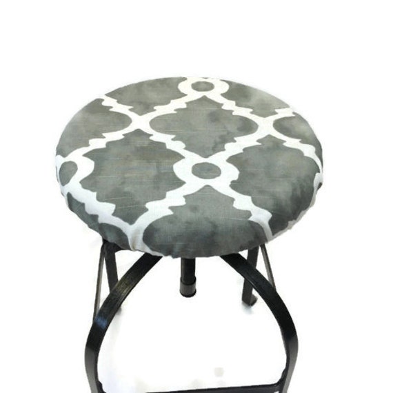 Round Barstool Cover With Cushioned Foam Elasticized Madrid Image 0