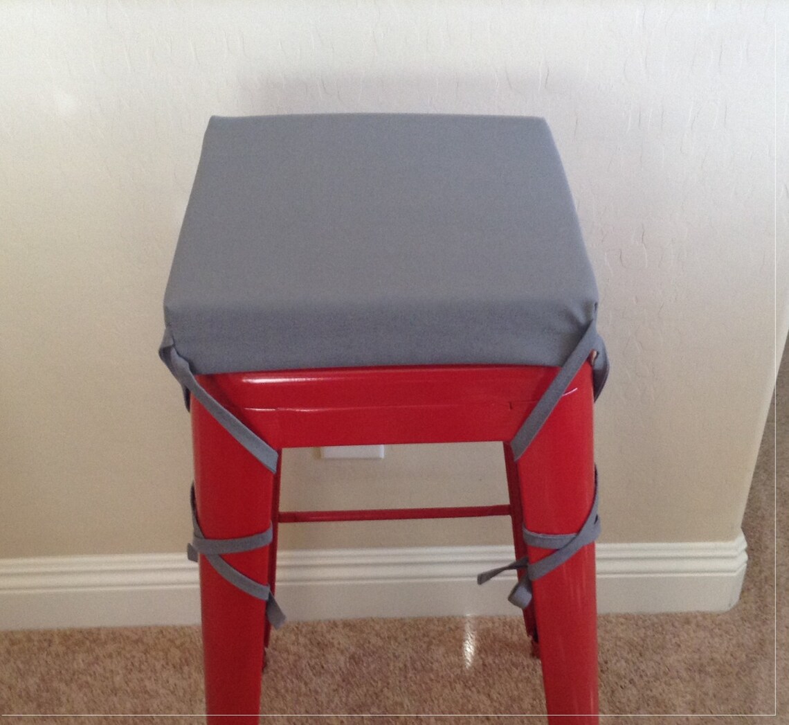 Square Bar Stool Cushion Barstool Cushion Cover Metal Etsy