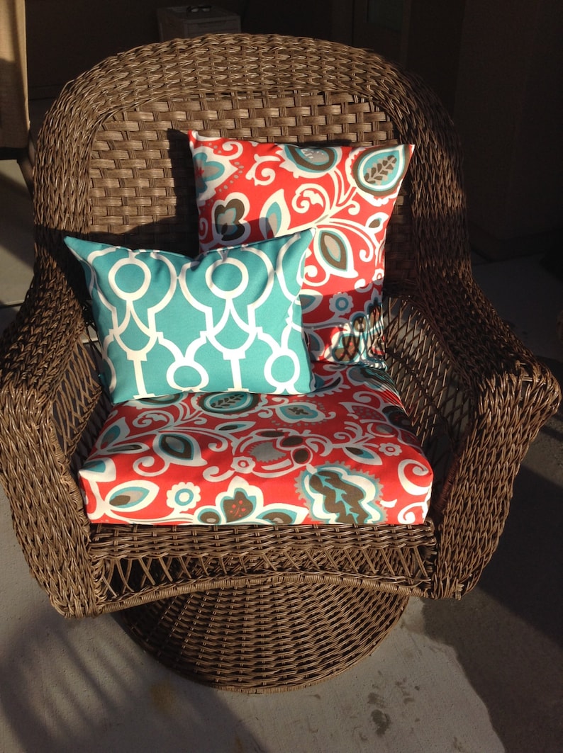 Replacement Outdoor furniture cushion covers outdoor pillow | Etsy
