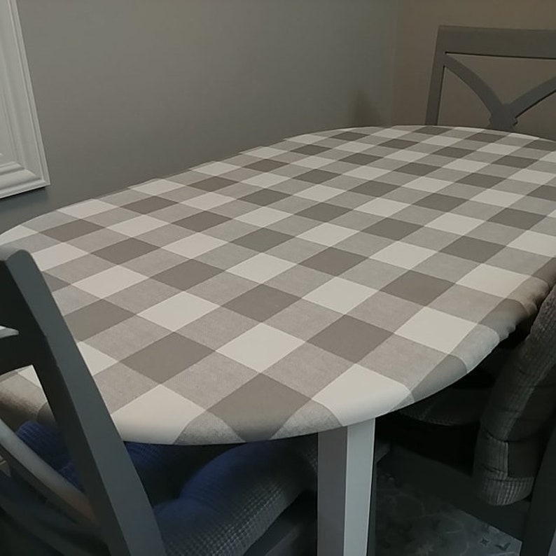 Oval Fitted Tablecloth Oval Fitted Tablecloth With Etsy