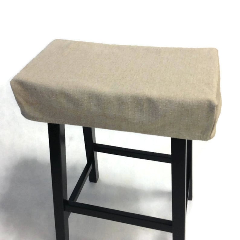 Fitted Saddle Stool Seat Cushion Rectangular Slipcover - Etsy