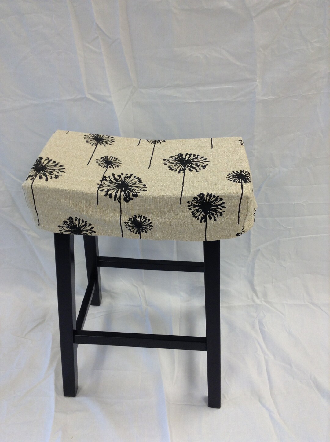 Fitted Saddle Stool Seat Cushion, Rectangular Cover, Saddle Stool Seat