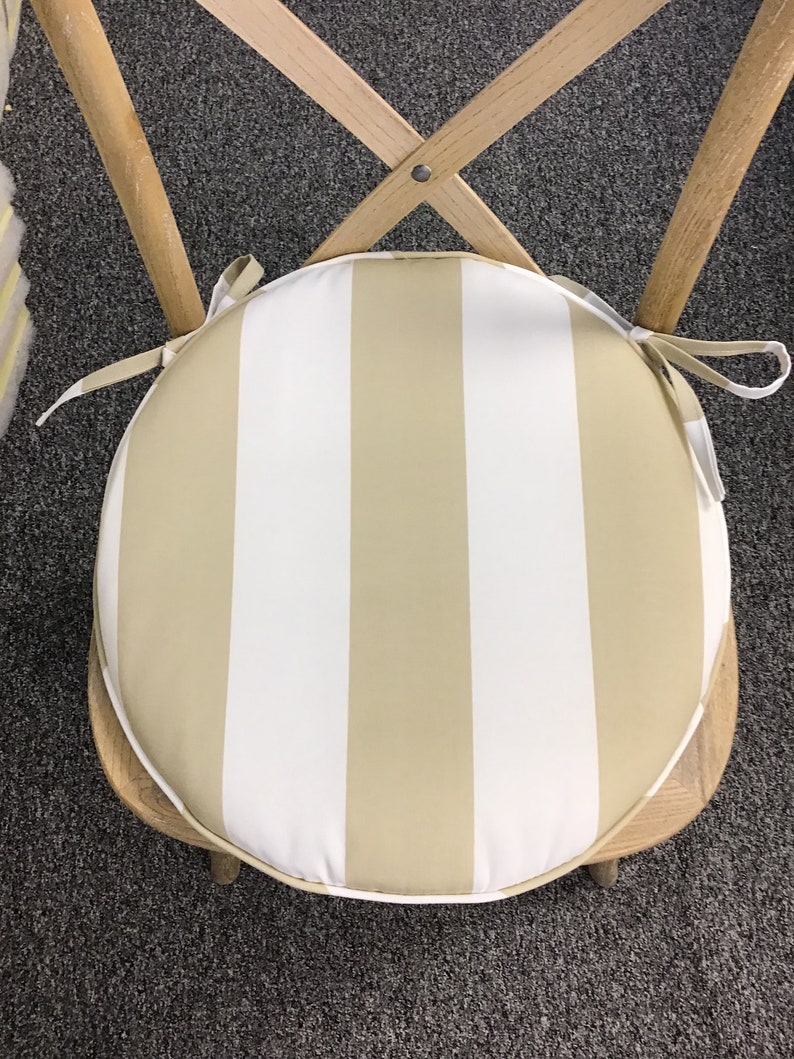 Bistro ROUND Chair Cushion Bistro Chair Cushion Pad Round Etsy
