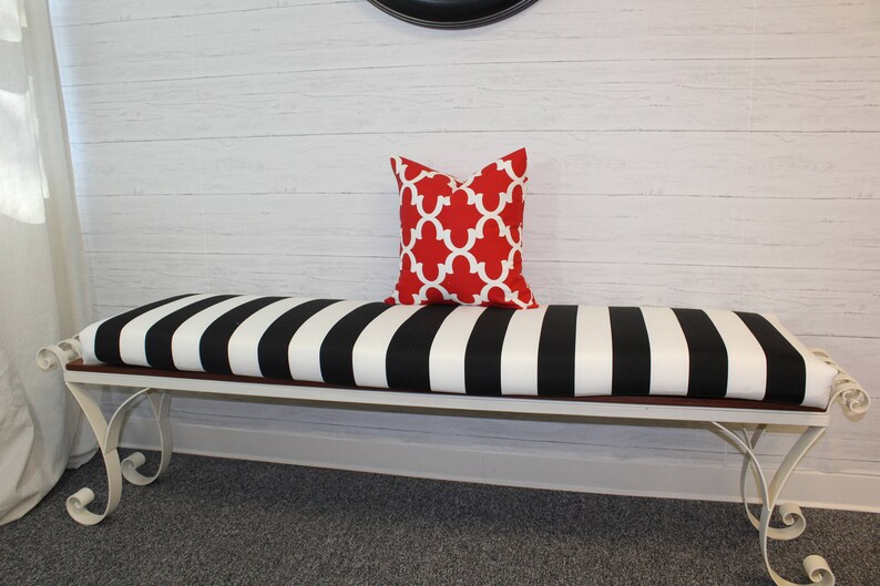 Customizable Bench Cushion Cushion Cover With Foam Insert Etsy