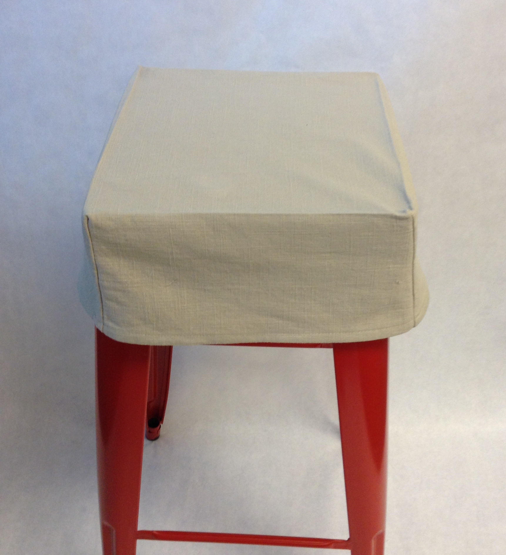 Square Bar Stool Cover With 2 Foam Insert 5 Skirt Length Metal Stool Covers Cushion Duck Canvas Square Stool Covers SLIP COVERS Etsy